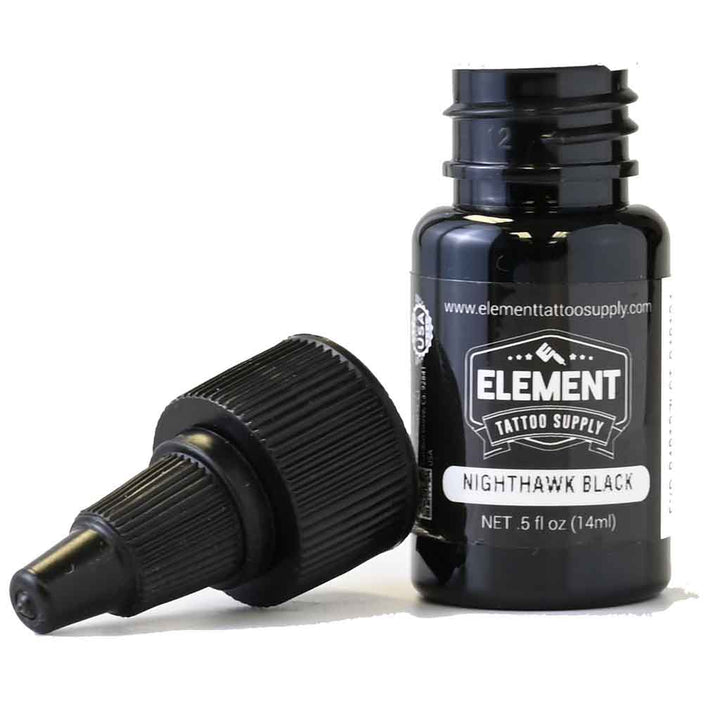 Black tattoo ink 1/2oz bottle