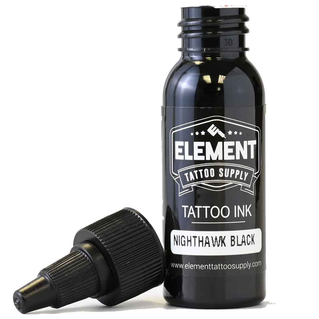 Black tattoo ink 1oz bottle