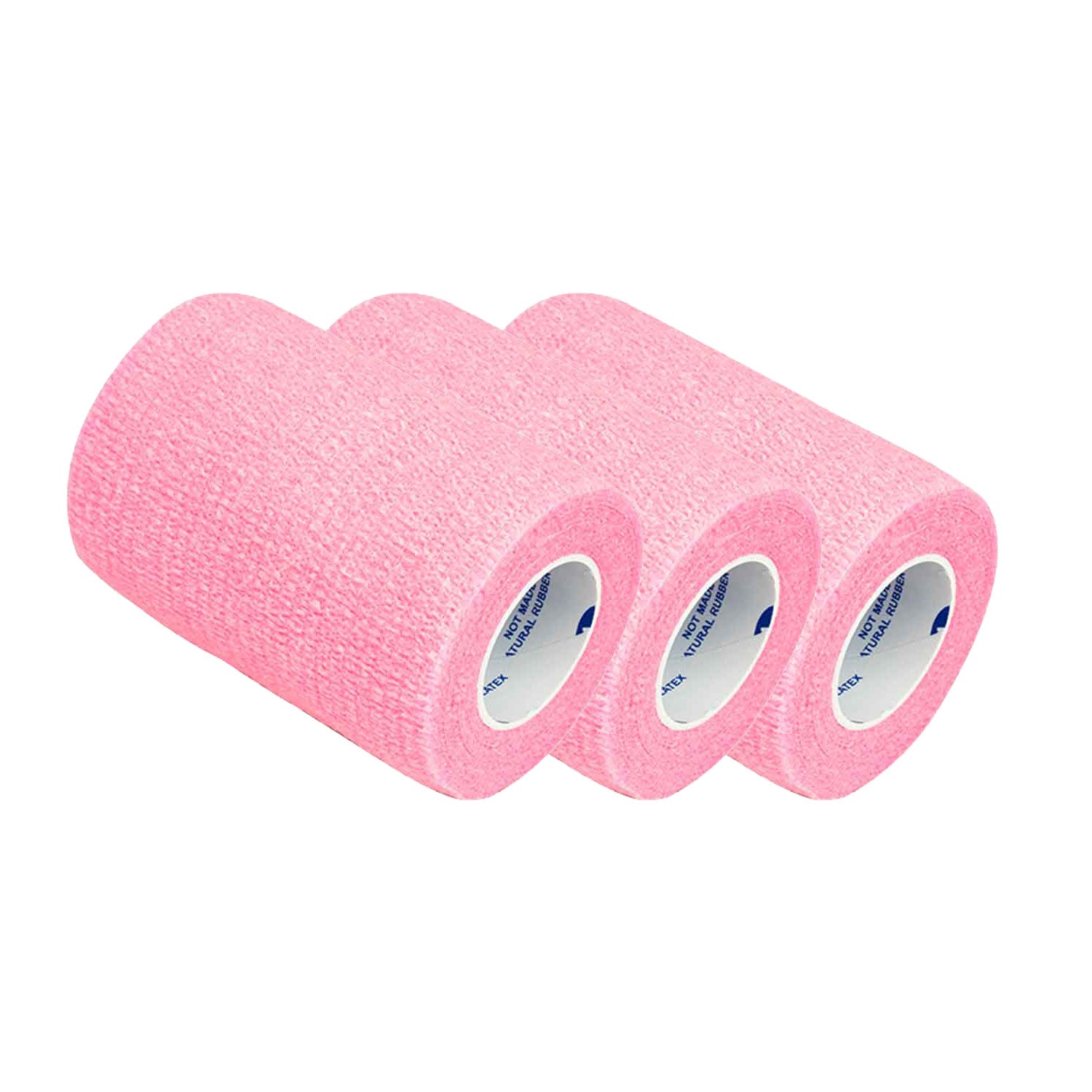 Sensi Wrap Machine Grip Tape - Latex FREE, Pink 2 in x 5 yds Dynarex - 3 Roll Pack