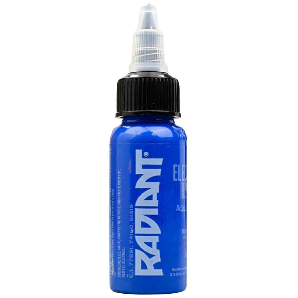 Electric Blue, Radiant Tattoo Ink, 1 oz