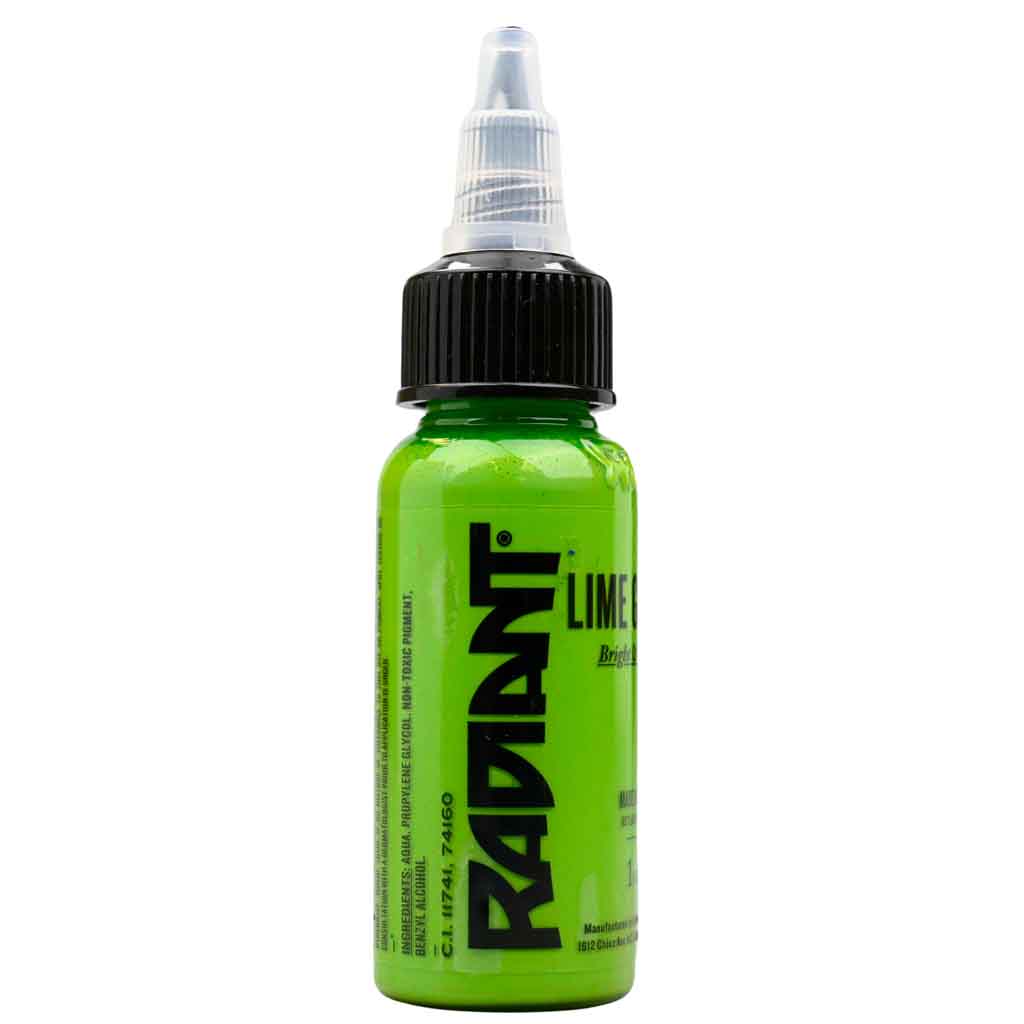 Lime Green, Radiant Tattoo Ink, 1 oz