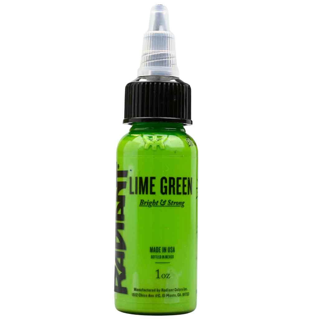 Lime Green, Radiant Tattoo Ink, 1 oz