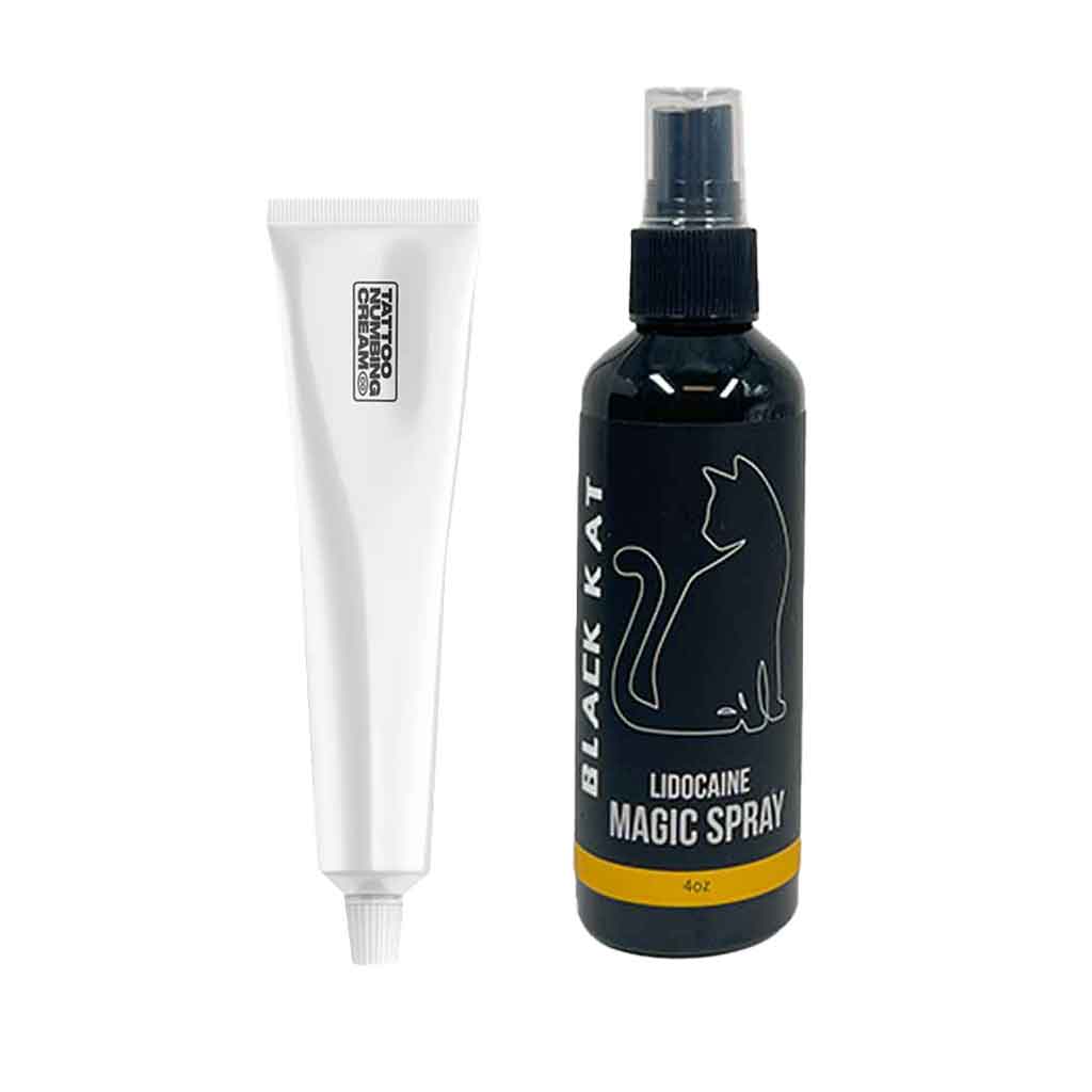 Tattoo Numbing Cream XL & Black Kat Numbing Spray Bundle