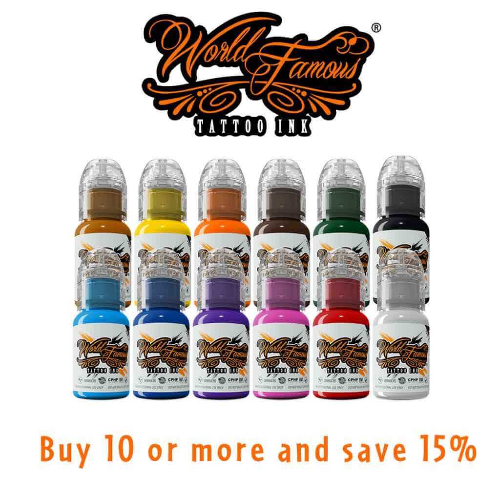 World Famous Tattoo Ink Buy 10 or more Save 15% | BYOB